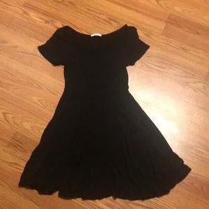 Black mini dress